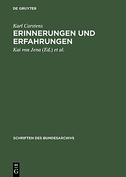 E-Book (pdf) Erinnerungen und Erfahrungen von Karl Carstens