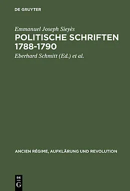 E-Book (pdf) Politische Schriften 17881790 von Emmanuel Joseph Sieyès