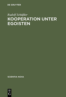 E-Book (pdf) Kooperation unter Egoisten von Rudolf Schüßler