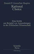 PDF Rational Choice von Donald P. Green, Ian Shapiro
