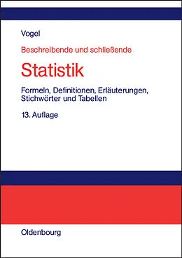 E-Book (pdf) Beschreibende und schließende Statistik von Friedrich Vogel