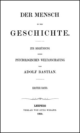 Fester Einband Ausgewählte Werke von Adolf Bastian