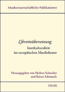 Buch Librettoübersetzung Interkulturalität im europäischen Musiktheater von 
