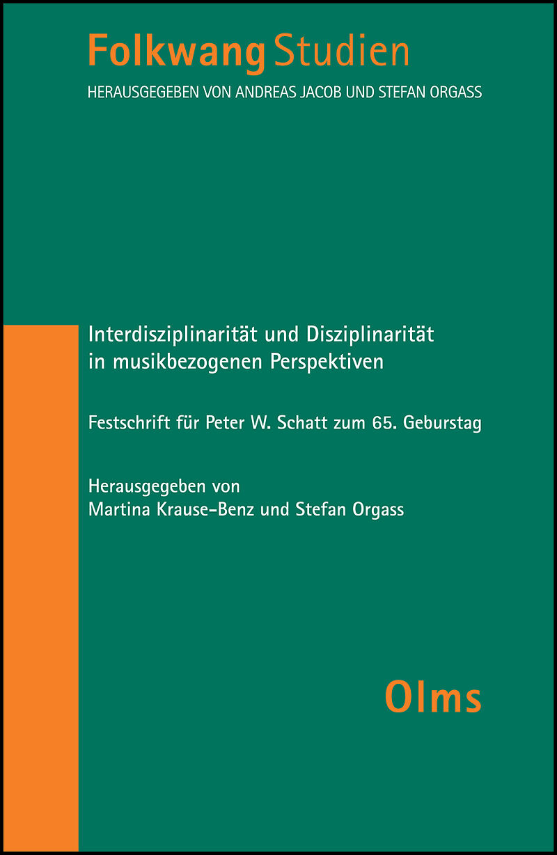 Interdisziplinarität und Disziplinarität in musikbezogenen Perspektiven