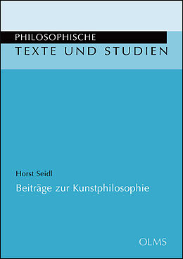 Kartonierter Einband Beiträge zur Kunstphilosophie von Horst Seidl