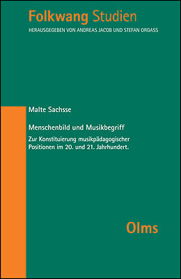Buch Menschenbild und Musikbegriff von Malte Sachsse