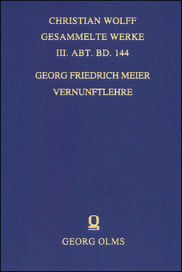 Fester Einband Vernunftlehre von Georg Friedrich Meier