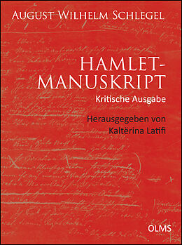 Fester Einband Hamlet-Manuskript (Kritische Ausgabe) von August Wilhelm Schlegel