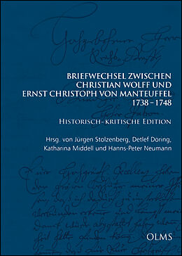 Fester Einband Briefwechsel zwischen Christian Wolff und Ernst Christoph von Manteuffel: 17381748 von Christian Wolff
