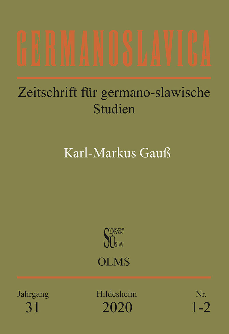 Germanoslavica. Zeitschrift für germano-slawische Studien