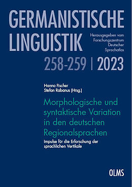Kartonierter Einband Morphologische und syntaktische Variation in den deutschen Regionalsprachen von 