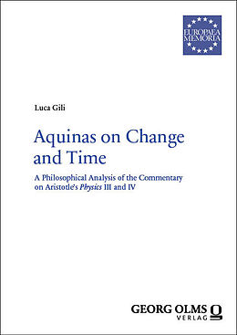 Couverture cartonnée Aquinas on Change and Time de Luca Gili