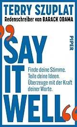 Fester Einband Say It Well von Terry Szuplat