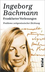 Kartonierter Einband Frankfurter Vorlesungen von Ingeborg Bachmann