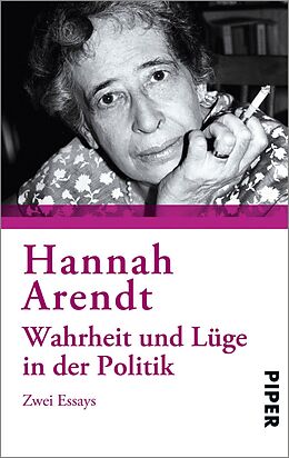 Kartonierter Einband Wahrheit und Lüge in der Politik von Hannah Arendt