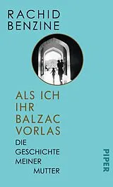 E-Book (epub) Als ich ihr Balzac vorlas von Rachid Benzine