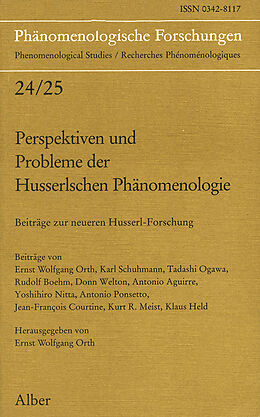 Kartonierter Einband Perspektiven und Probleme der Husserlschen Phänomenologie von 