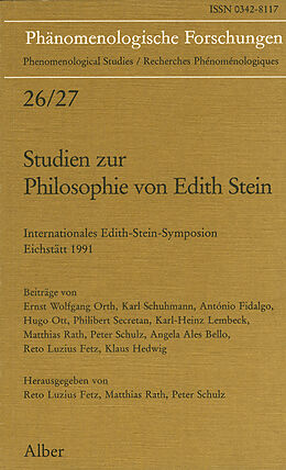 Fester Einband Studien zur Philosophie von Edith Stein von 