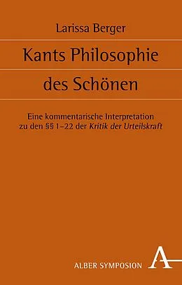 E-Book (pdf) Kants Philosophie des Schönen von Larissa Berger