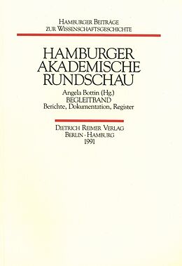 Kartonierter Einband Hamburger Akademische Rundschau von 