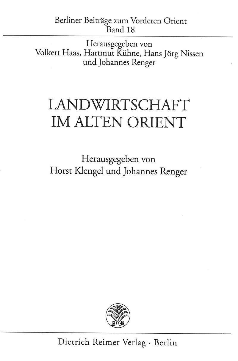 Landwirtschaft im Alten Orient