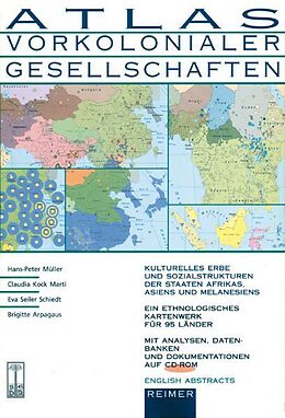 Fester Einband Atlas vorkolonialer Gesellschaften von Hans P Müller, Marti Kock, Claudia Seiler