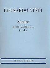 Leonardo Vinci Notenblätter Sonate G-Dur