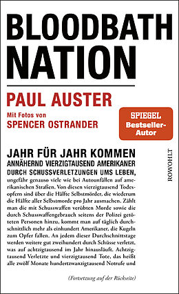 Fester Einband Bloodbath Nation von Paul Auster, Spencer Ostrander