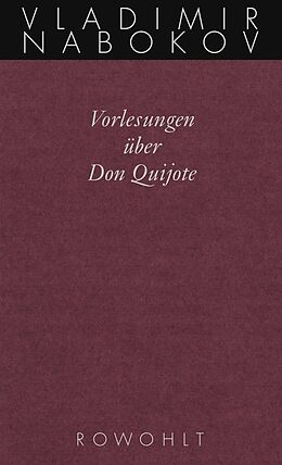 Fester Einband Vorlesungen über Don Quijote von Vladimir Nabokov