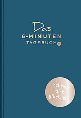Fester Einband Das 6-Minuten-Tagebuch pur (aquarellblau) von Dominik Spenst, Dominik Spenst