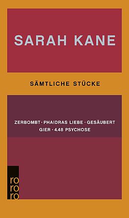 Kartonierter Einband Sämtliche Stücke von Sarah Kane