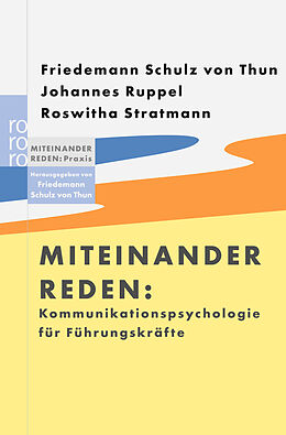 Kartonierter Einband Kommunikationspsychologie für Führungskräfte von Friedemann Schulz von Thun, Johannes Ruppel, Roswitha Stratmann