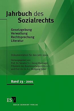 Fester Einband Jahrbuch des Sozialrechts / Jahrbuch des Sozialrechts, Band 23 von 