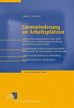 Kartonierter Einband Lärmminderung an Arbeitsplätzen von Eberhard Christ, Siegfried Fischer