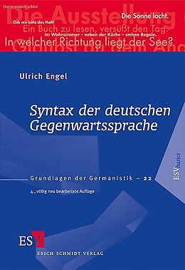 Kartonierter Einband Syntax der deutschen Gegenwartssprache von Ulrich Engel