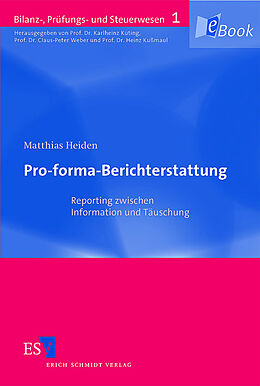 E-Book (pdf) Pro-forma-Berichterstattung von Matthias Heiden