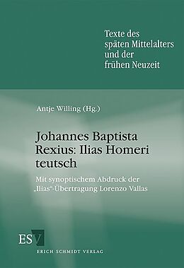 Kartonierter Einband Johannes Baptista Rexius: Ilias Homeri teutsch von 