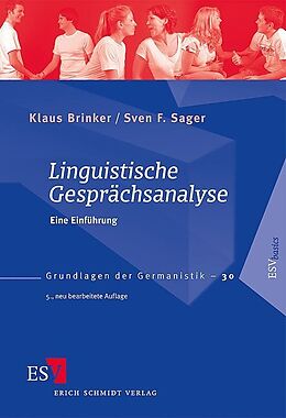 Kartonierter Einband Linguistische Gesprächsanalyse von Klaus Brinker, Sven F. Sager