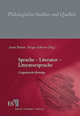 Kartonierter Einband Sprache - Literatur - Literatursprache von 