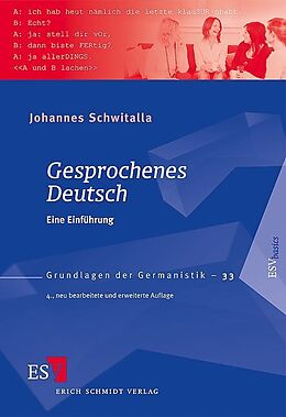 Kartonierter Einband Gesprochenes Deutsch von Johannes Schwitalla