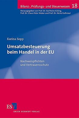 Kartonierter Einband Umsatzbesteuerung beim Handel in der EU von Karina Sopp