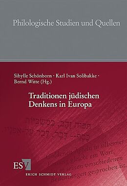 Kartonierter Einband Traditionen jüdischen Denkens in Europa von 