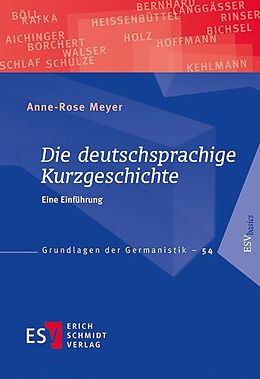 Kartonierter Einband Die deutschsprachige Kurzgeschichte von Anne-Rose Meyer