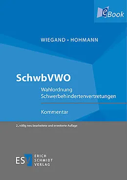 E-Book (pdf) SchwbVWO von Bernd Wiegand, Roger Hohmann