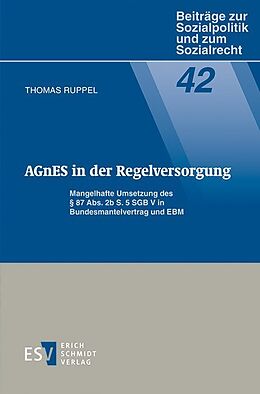 Kartonierter Einband AGnES in der Regelversorgung von Thomas Ruppel