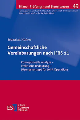 E-Book (pdf) Gemeinschaftliche Vereinbarungen nach IFRS 11 von Sebastian Höfner