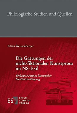 Fester Einband Die Gattungen der nicht-fiktionalen Kunstprosa im NS-Exil von Klaus Weissenberger