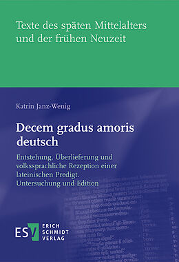 Fester Einband Decem gradus amoris deutsch von Katrin Janz-Wenig
