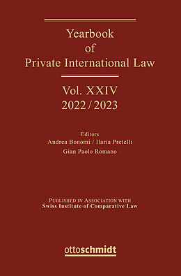 Livre Relié Yearbook of Private International Law Vol. XIV - 2022/2023 de 