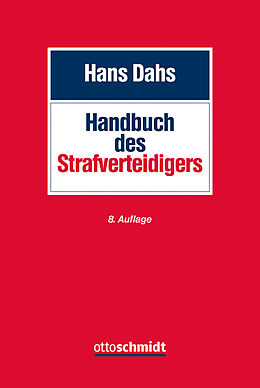 Fester Einband Handbuch des Strafverteidigers von Hans Dahs